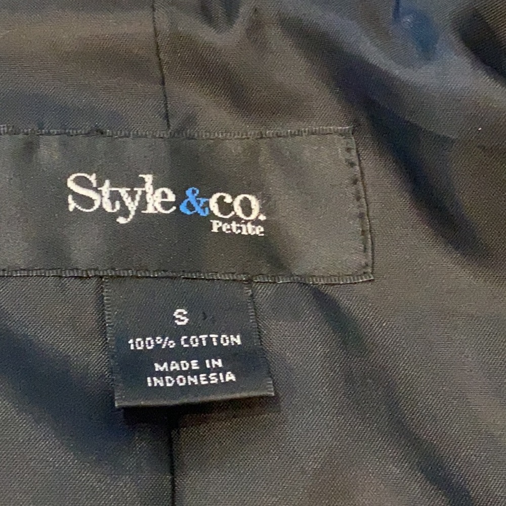 Like New Style&Co. Jacket Size S Petite - Picture 8 of 8